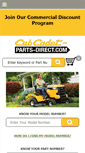 Mobile Screenshot of cubcadet-parts-direct.com